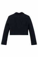 1990S VINTAGE  LES COPAINS JACKET MINIMAL BLACK WOMEN PRE OWNED S/M