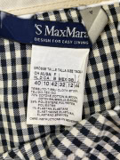 'S MAX MARA ΦΟΥΣΤΑ CASUAL CHECK PATTERN LOGO BLACK-WHITE ΓΥΝΑΙΚΕΙΑ L