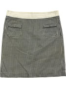 'S MAX MARA ΦΟΥΣΤΑ CASUAL CHECK PATTERN LOGO BLACK-WHITE ΓΥΝΑΙΚΕΙΑ L
