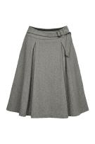 S MaxMara Μάλλινη Midi Φούστα Γκρι Γυναικεία L