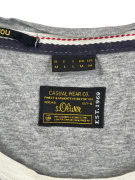 S OLIVER T SHIRT VINTAGE ΓΚΡΙ ΑΝΤΡΙΚΟ M pre-owned