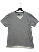 S OLIVER T SHIRT VINTAGE ΓΚΡΙ ΑΝΤΡΙΚΟ M pre-owned