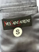 90S YSL ΣΑΚΑΚΙ VINTAGE ΚΑΡΟ ΓΚΡΙ ΑΝΤΡΙΚΟ PRE OWNED