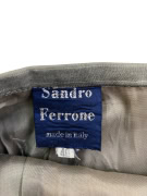 SANDRO FERRONE ΦΟΥΣΤΑ PENCIL VINTAGE ΜΕ ΡΙΓΕΣ ΓΚΡΙ ΓΥΝΑΙΚΕΙΑ L