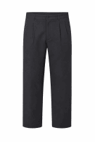 LORO PIANA SANTINO PUNTO MODA ΠΑΝΤΕΛΟΝΙ ΜΕ ΠΙΕΤΕΣ CLASSIC ΜΑΥΡΟ ΑΝΤΡΙΚΟ PRE OWNED 4XL