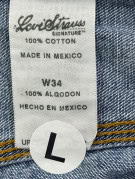 SAVIETOUS BERMUDA DENIM CARPENTER WORKWEAR BLU LAVATO UOMO PRE OWNED L