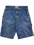 SAVIETOUS BERMUDA DENIM CARPENTER WORKWEAR BLU LAVATO UOMO PRE OWNED L