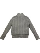 Schott N.Y.C. Πλεκτή Ζακέτα Toggle Button Sherpa Lined Γκρι Ανδρική S