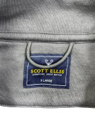SCOTT ELLIS Φούτερ Half Zip Casual Logo Δίχρωμο Γκρι Ανδρικό XL