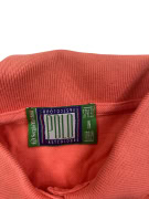 Sergio Tacchini Polo senza maniche con logo vintage corallo da donna M