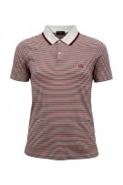SERGIO TACCHINI POLO SHIRT STRIPED WITH LOGO RED-BLUE MEN'S M