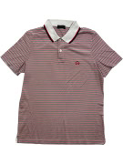 SERGIO TACCHINI POLO SHIRT STRIPED WITH LOGO RED-BLUE MEN'S M