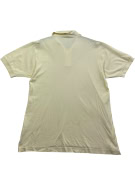 Sergio Tacchini Polo Shirt Vintage Logo Beige UNISEX L