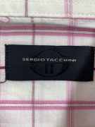 SERGIO TACCHINI Πουκάμισο Καρό Λευκό/Μωβ Ανδρικό 2XL