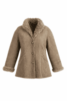 GIACCA SHEARLING BEIGE DONNA PRE OWNED M