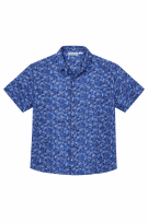 SILKLAND REPUBLIC ΠΟΥΚΑΜΙΣΟ FLORAL BLUE ΑΝΤΡΙΚΟ PRE OWNED XL