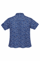 SILKLAND REPUBLIC ΠΟΥΚΑΜΙΣΟ FLORAL BLUE ΑΝΤΡΙΚΟ PRE OWNED XL