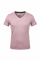 S.OLIVER T-Shirt Slim Fit Logo Print Ροζ Ανδρικό L