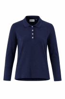 CAMEL ACTIVE POLO SHIRT MINIMAL NAVY WOMENS PRE OWNED L