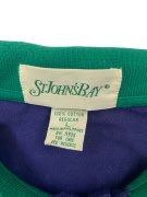 St. John’s Bay Ριγέ Polo Shirt Μπλε-Πράσινο