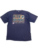 STARTER MIAMI DOLPHINS NFL VINTAGE LOGO T-SHIRT NAVY BLUE MEN'S XL
