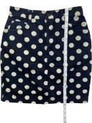 STEFANEL MINI ΦΟΥΣΤΑ POLKA DOT ΜΠΛΕ/ΛΕΥΚΟ ΓΥΝΑΙΚΕΙΑ XS