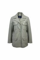 Steve Sinclair Δερμάτινο Jacket Γκρι-Πράσινο (XL)