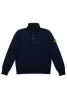 1990S STONE ISLAND ΠΟΥΛΟΒΕΡ ΜΕ ΤΡΙΑΚΟΠΤΟ ΛΑΙΜΟ ΜΠΛΕ ΑΝΤΡΙΚΟ PRE OWNED M