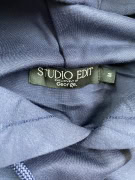 Studio Edit Φούτερ Hoodie Casual Λογότυπο Μπλε Σκούρο Ανδρικό M