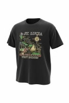 T-SHIRT ST. LUCIA WEST INDIES BIG LOGO ΜΑΥΡΟ UNISEX L