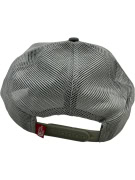 THE NORTH FACE CASUAL TRUCKER HAT WITH RED LOGO AND STARS GREY UNISEX ONE SIZE