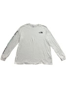 THE NORTH FACE ΜΠΛΟΥΖΑ ΜΑΚΡΥΜΑΝΙΚΗ LOGO WHITE UNISEX XL