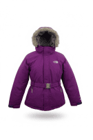 The North Face Outdoor Parka Jacket Hooded Logo Purple Women’s S/M