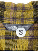 THE NORTH FACE FLANNEL SHIRT PLAID YELLOW WOMEN PRE OWNED S
