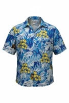 THE PARLOHA HAWAIIAN SHIRT TROPICAL BLUE ΑΝΔΡΙΚΟ PRE OWNED L