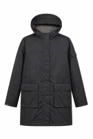 90s INVICTA CAPPOTTO PRIMAVERILE MINIMAL NERO DONNA PRE OWNED M