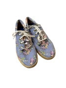 TIMBERLAND EARTHKEEPERS ESPADRILLE SNEAKERS FLORAL BLUE WOMENS PRE OWNED EU 38