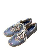TIMBERLAND EARTHKEEPERS ESPADRILLE SNEAKERS FLORAL BLUE WOMENS PRE OWNED EU 38