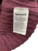 TIMBERLAND CABLE KNIT SWEATER LOGO BURGUNDY MENS M