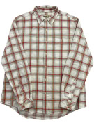 TIMBERLAND ΠΟΥΚΑΜΙΣΟ CHECKED VINTAGE LOGO ΛΕΥΚΟ/ΚΟΚΚΙΝΟ ΑΝΔΡΙΚΟ L
