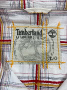 TIMBERLAND ΠΟΥΚΑΜΙΣΟ CHECKED VINTAGE LOGO ΛΕΥΚΟ/ΚΟΚΚΙΝΟ ΑΝΔΡΙΚΟ L