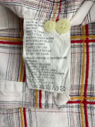 TIMBERLAND ΠΟΥΚΑΜΙΣΟ CHECKED VINTAGE LOGO ΛΕΥΚΟ/ΚΟΚΚΙΝΟ ΑΝΔΡΙΚΟ L