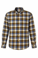TIMBERLAND CHECK SHIRT CLASSIC BLUE BROWN MENS PRE OWNED L