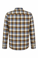 TIMBERLAND CHECK SHIRT CLASSIC BLUE BROWN MENS PRE OWNED L