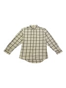 TIMBERLAND CHECKERED SHIRT LOGO BEIGE/BROWN MENS L