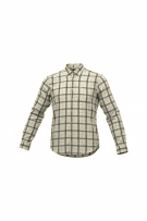 TIMBERLAND CHECKERED SHIRT LOGO BEIGE/BROWN MENS L