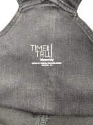 Time and Tru Σαλοπέτα Denim Casual Λογότυπο Μαύρο Γυναικείο XL