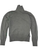 VINTAGE Puma Ζακέτα Track με Όρθιο Γιακά Γκρι-Πράσινο, M