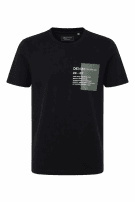 TOM TAILOR DENIM GRAPHIC TEE MINIMAL ΜΑΥΡΟ ΑΝΤΡΙΚΟ PRE OWNED L