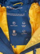 TOM TAILOR DENIM Giacca Puffer Casual con Cappuccio Giallo Nero da Uomo XXL
